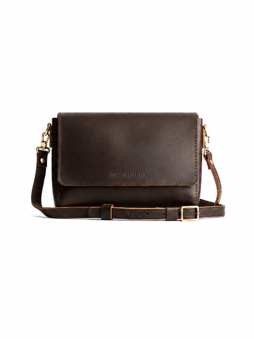 Metro Crossbody Medium Portland Leather Goods Grizzly